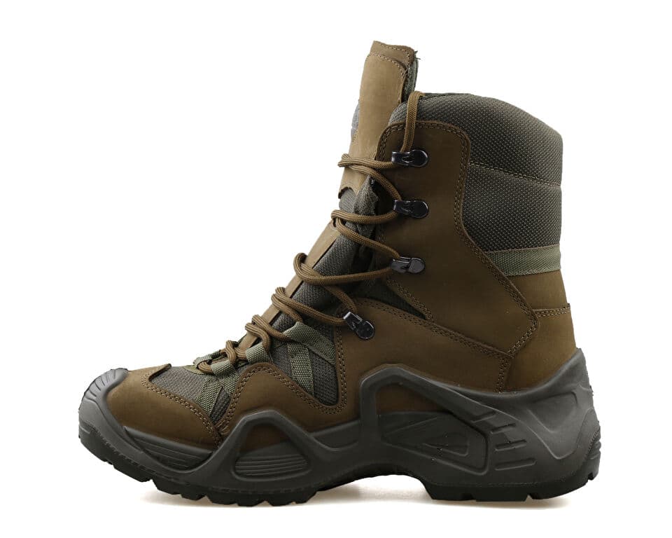 Scooter Nubuk Leather Haki Boots — تصویر ۳