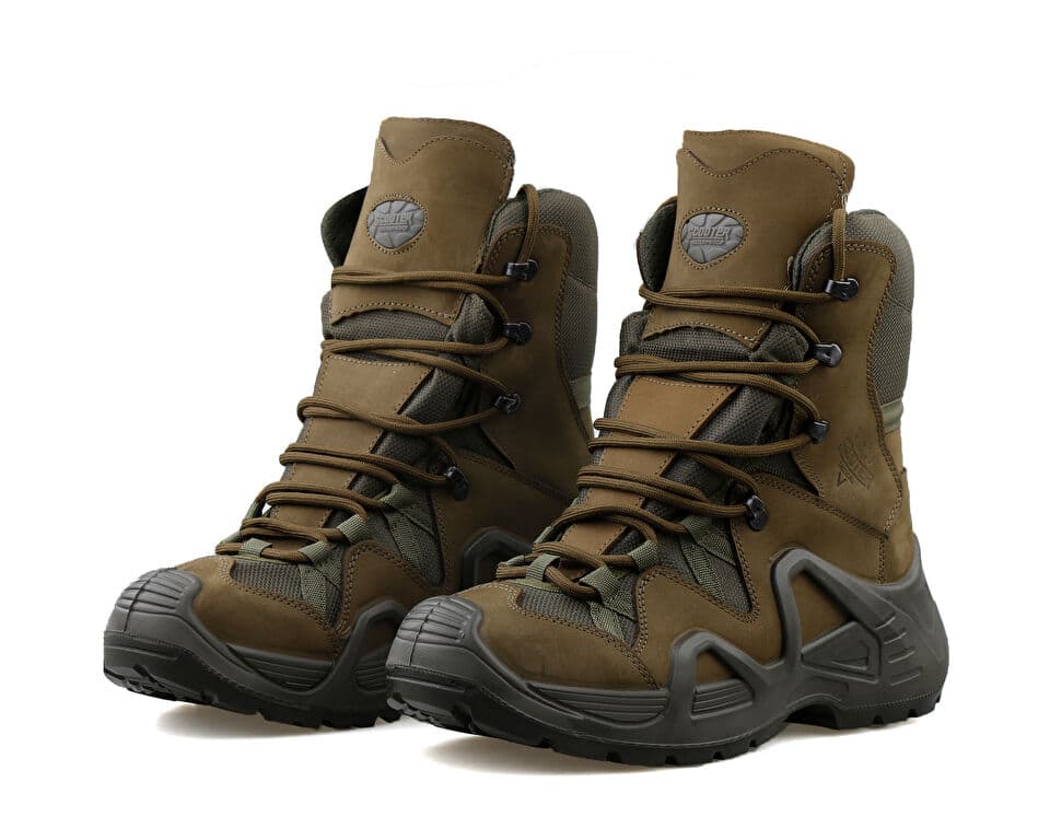 Scooter Nubuk Leather Haki Boots — تصویر ۸