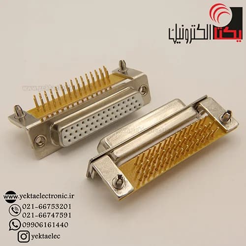دی کانکتور روبردی رایت انگل صنعتی مادگی 44 پین — تصویر ۲