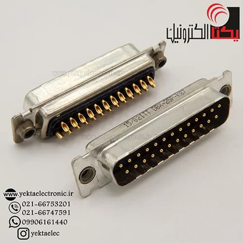 دی کانکتور کابلی نظامی نری 25 پین (DB25 DBX-25P-K87 ITT ) — تصویر ۴