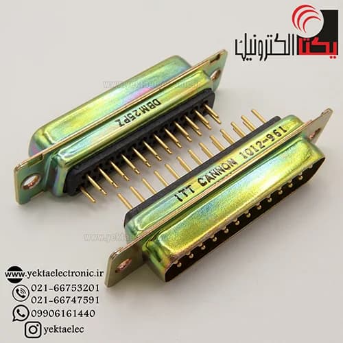 دی کانکتور روبردی صاف نظامی نری 25 پین (DB15 DAMM15SZ ITT ) — تصویر ۲