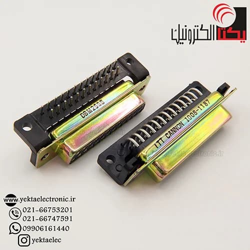 دی کانکتور روبردی رایت انگل نظامی مادگی 25پین(DB25 DBM25SS ITT ) — تصویر ۴