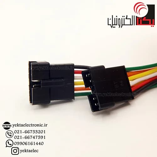کانکتور SM بین راهی6پین نری سیم دار 30 سانتی(2.5 میلی متری )