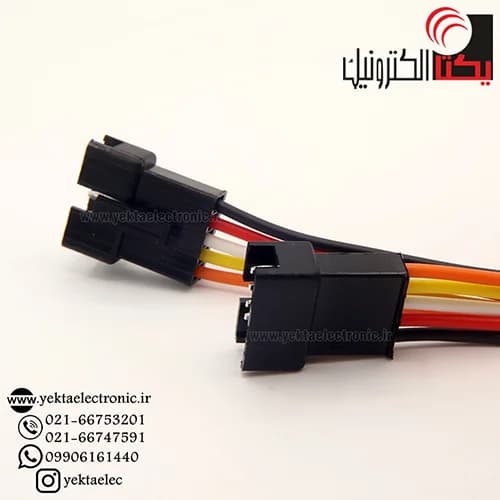 کانکتور SM بین راهی5پین نری سیم دار 30 سانتی(2.5 میلی متری )