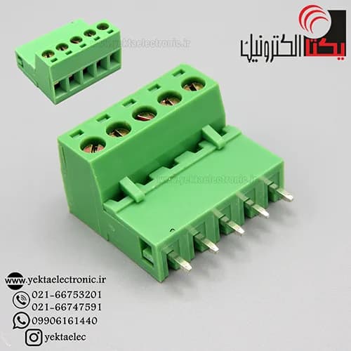 ترمینال فونیکس 5پین صاف DFFبافاصله پایه 5.08