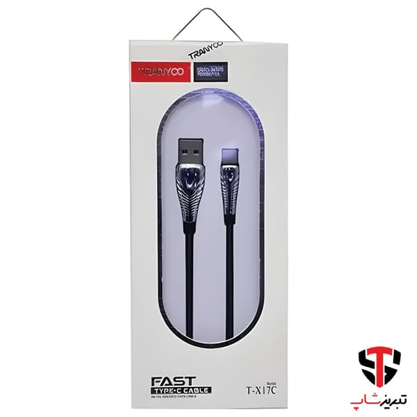 کابل شارژ تایپ سی ترانیو مدل T-X17C — تصویر ۵