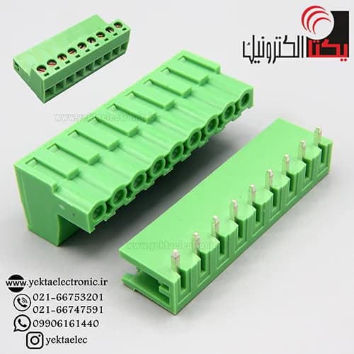 ترمینال فونیکس 9 پین رایت انگل DFFبافاصله پایه 5.08 — تصویر ۲