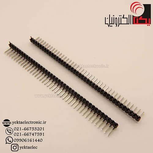 پین هدر نری 40*1 پین رایت 2.54 میلیمتر — تصویر ۲
