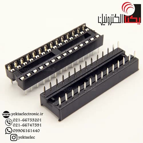 سوکت آی سی 28 پین باریک