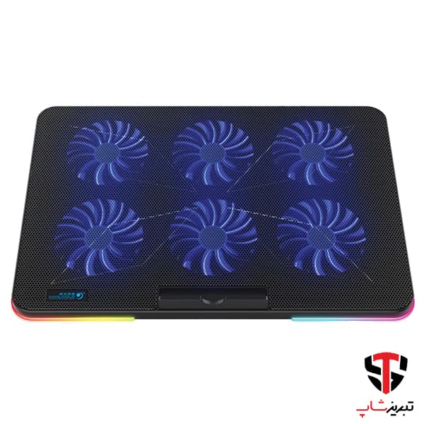 پایه خنک کننده لپ تاپ کول کلد مدل F5 RGB — تصویر ۴