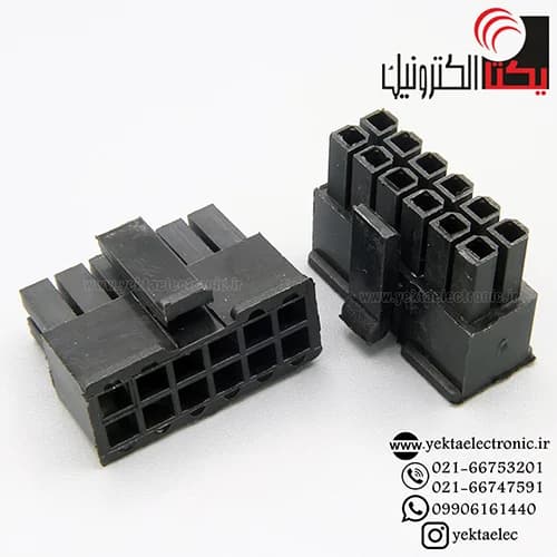 کانکتور micro atx مادگی 12 پین (mini fit (2*6 — تصویر ۲