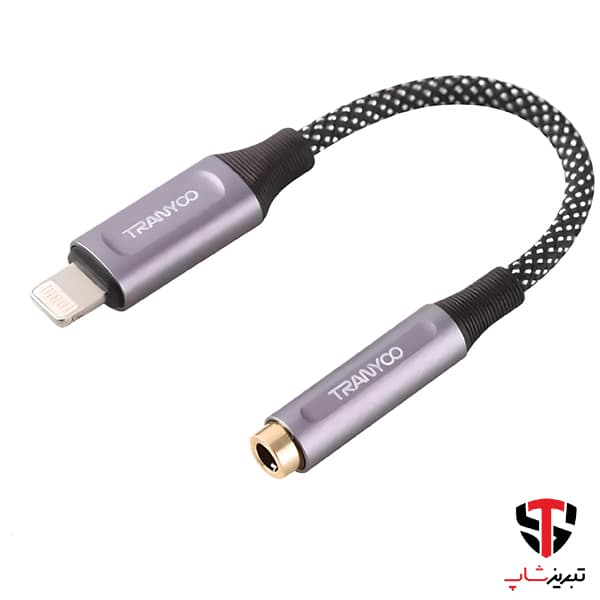 تبدیل لایتنینگ به جک 3.5 میلی متری ترانیو مدل T-E9 — تصویر ۲