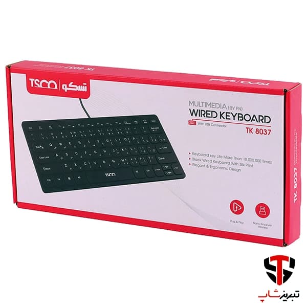 کیبورد تسکو مدل TK 8037 — تصویر ۷