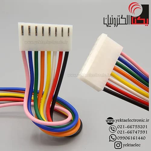 کانکتور پاور بدون قفل مادگی 8 پین سیم دار 20 سانتی — تصویر ۳