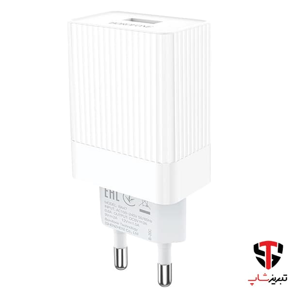 شارژر دیواری بروفون مدل BA47A به همراه کابل Type-C — تصویر ۴