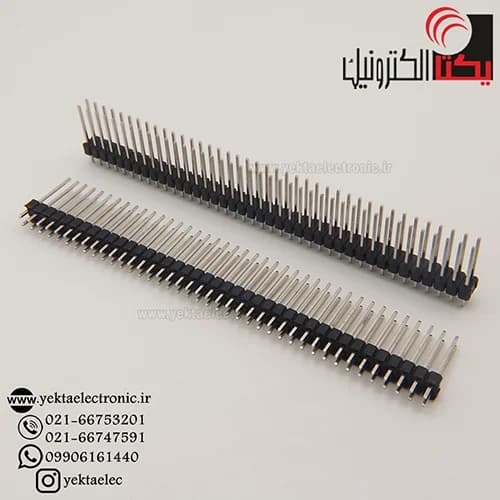 پین هدر نری صاف پایه بلند 17 میلیمتر 40*1 پین 2.54 میلیمتر — تصویر ۴