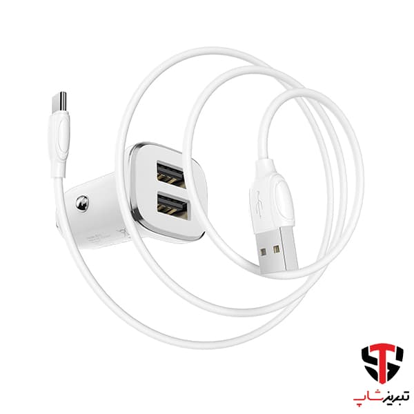 شارژر فندکی بروفون مدل BZ12 به همراه کابل Type-C — تصویر ۶