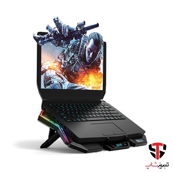 پایه خنک کننده لپ تاپ کول کلد مدل K40 RGB — تصویر ۶