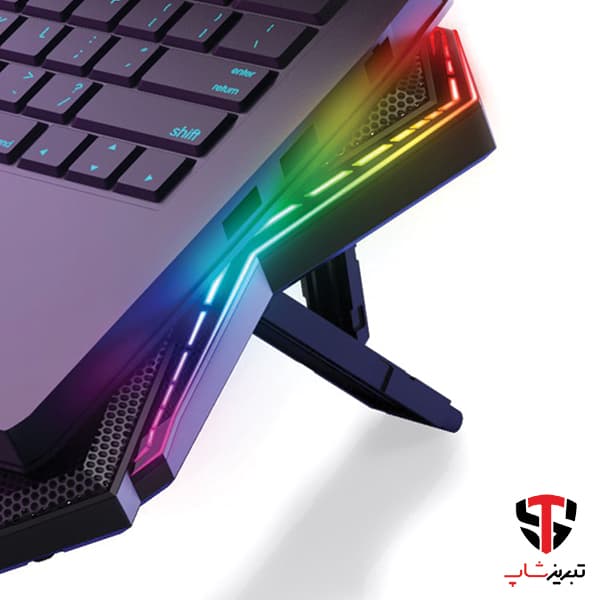 پایه خنک کننده لپ تاپ کول کلد مدل K40 RGB — تصویر ۸