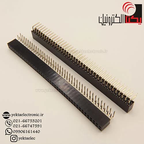 پین هدر مادگی رایت 40*2 پین 2.00 میلیمتر — تصویر ۲