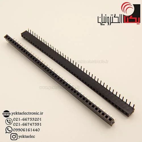پین هدر مادگی رایت 40*1 پین 2.00 میلیمتر — تصویر ۲
