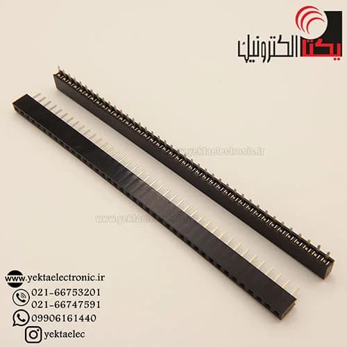 پین هدر مادگی صاف 40*1 پین 2.00 میلیمتر — تصویر ۲