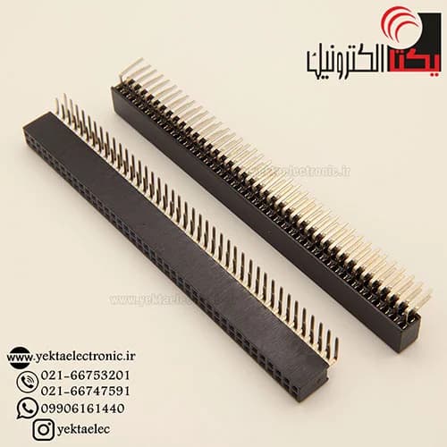 پین هدر مادگی رایت انگل 40*1 پین 1.27 میلیمتر — تصویر ۵