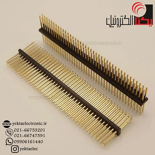 پین هدر نری صاف 40*2 پین پایه بلند 1.27میلیمتر — تصویر ۴