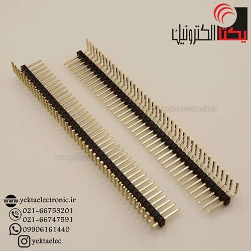 پین هدر نری رایت 40*2 پین 1.27 میلیمتر — تصویر ۳