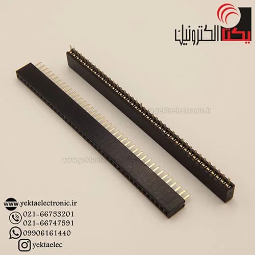 پین هدر مادگی صاف 40*2 پین 1.27 میلیمتر — تصویر ۳