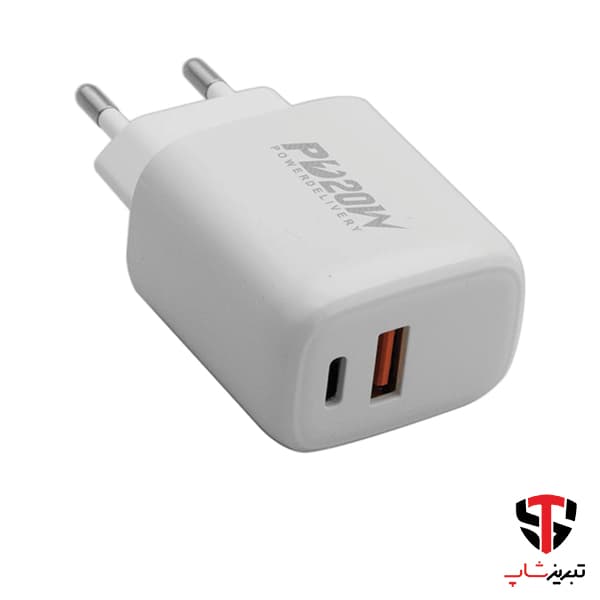 شارژر دیواری 20 وات ترانیو مدل A12 — تصویر ۳
