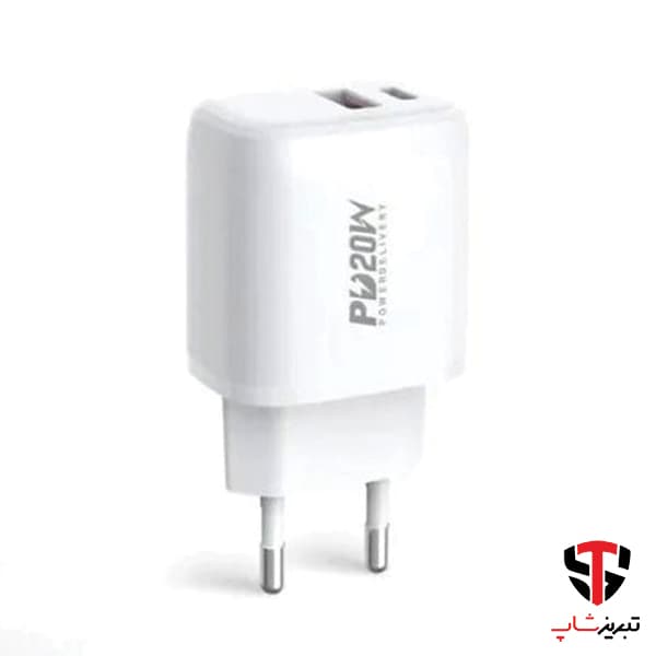 شارژر دیواری 20 وات ترانیو مدل A12 — تصویر ۵