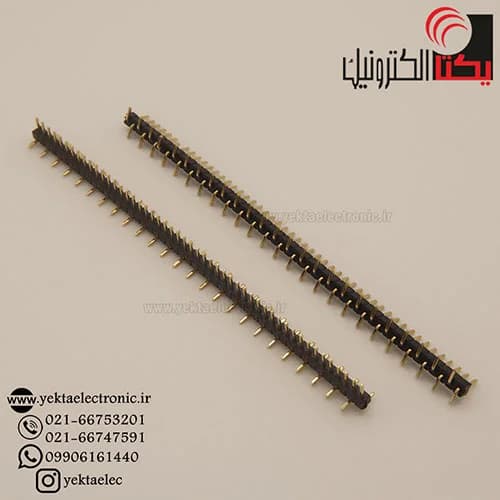 پین هدر نری 50*1 پین1.00میلیمتر SMD — تصویر ۲