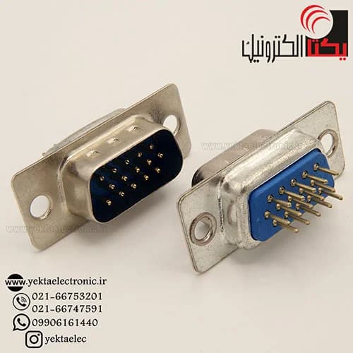 دی کانکتور روبردی 3 ردیفه نری 15 پین