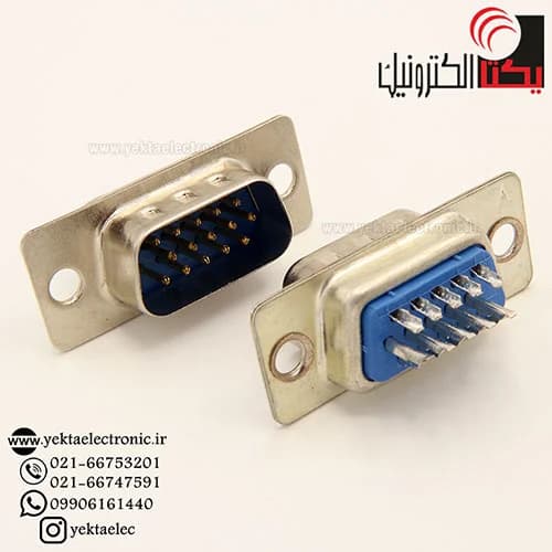 دی کانکتور کابلی 3ردیفه نری 15 پین
