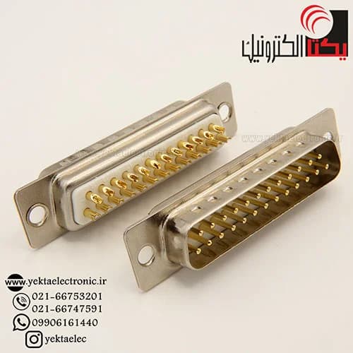 دی کانکتور کابلی صنعتی نری 25 پین — تصویر ۲