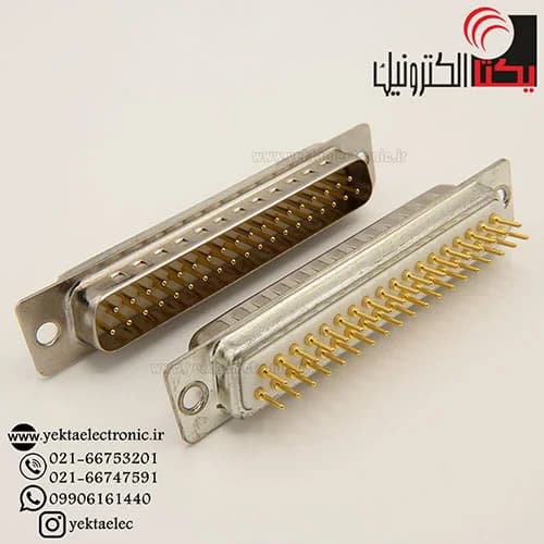 دی کانکتور روبردی صاف صنعتی نری 37 پین — تصویر ۲