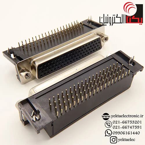 دی کانکتور روبردی رایت انگل 4ردیفه مادگی 78 پین