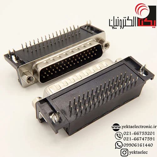 دی کانکتور روبردی رایت انگل 3ردیفه نری 44 پین