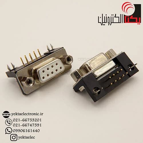 دی کانکتور روبردی رایت انگل صنعتی مادگی 9 پین — تصویر ۲