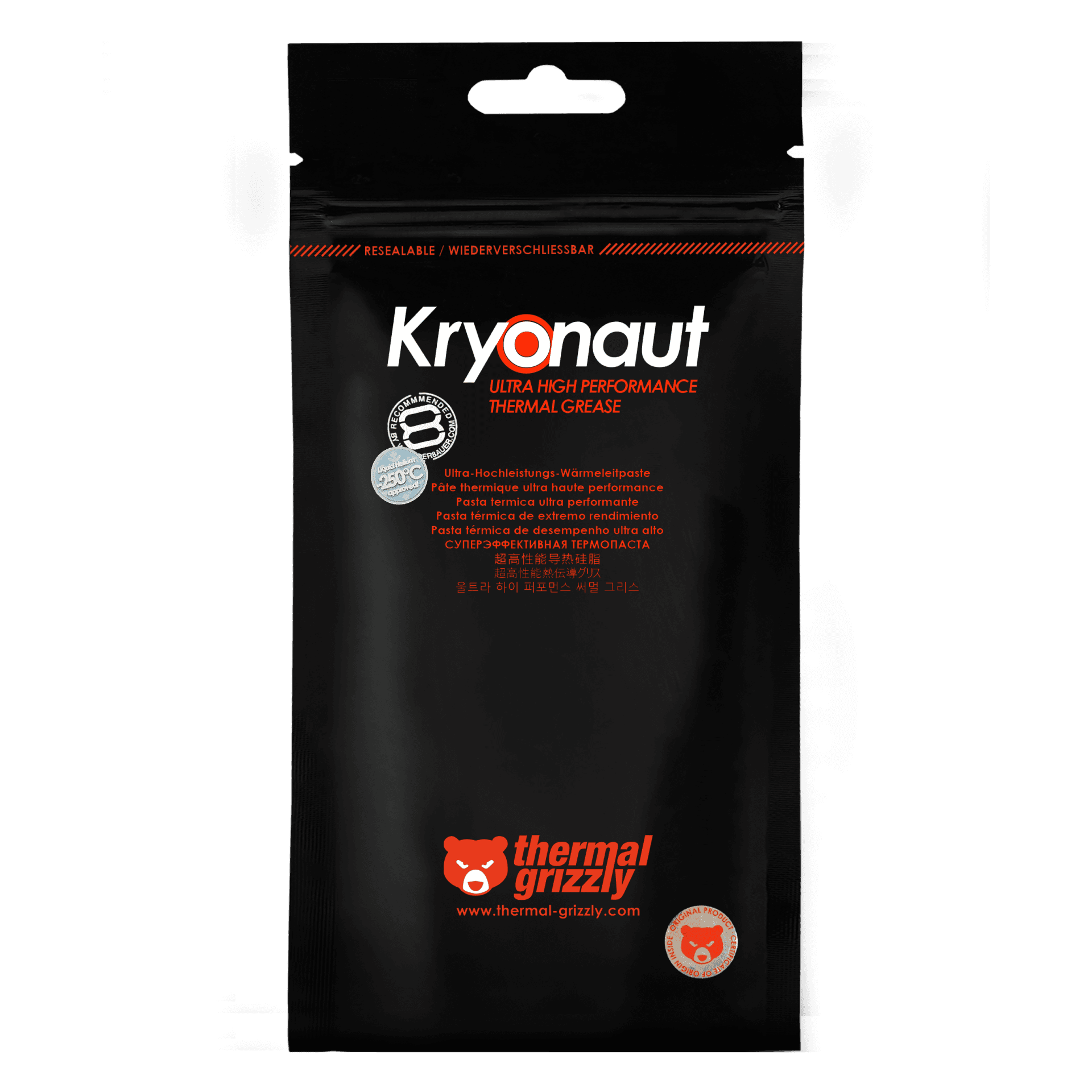 خمیر سیلیکون ترمال گریزلی 1گرمی مدل Kryonaut (اورجینال)