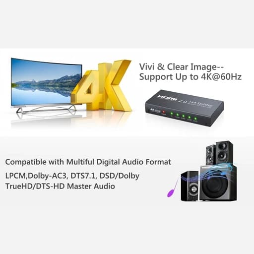 سوئیچ HDMI 6×2 4K 60HZ — تصویر ۱۰
