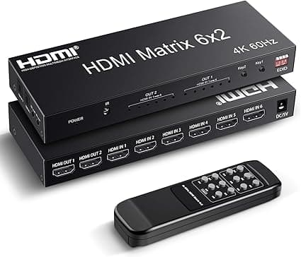 سوئیچ HDMI 6×2 4K 60HZ