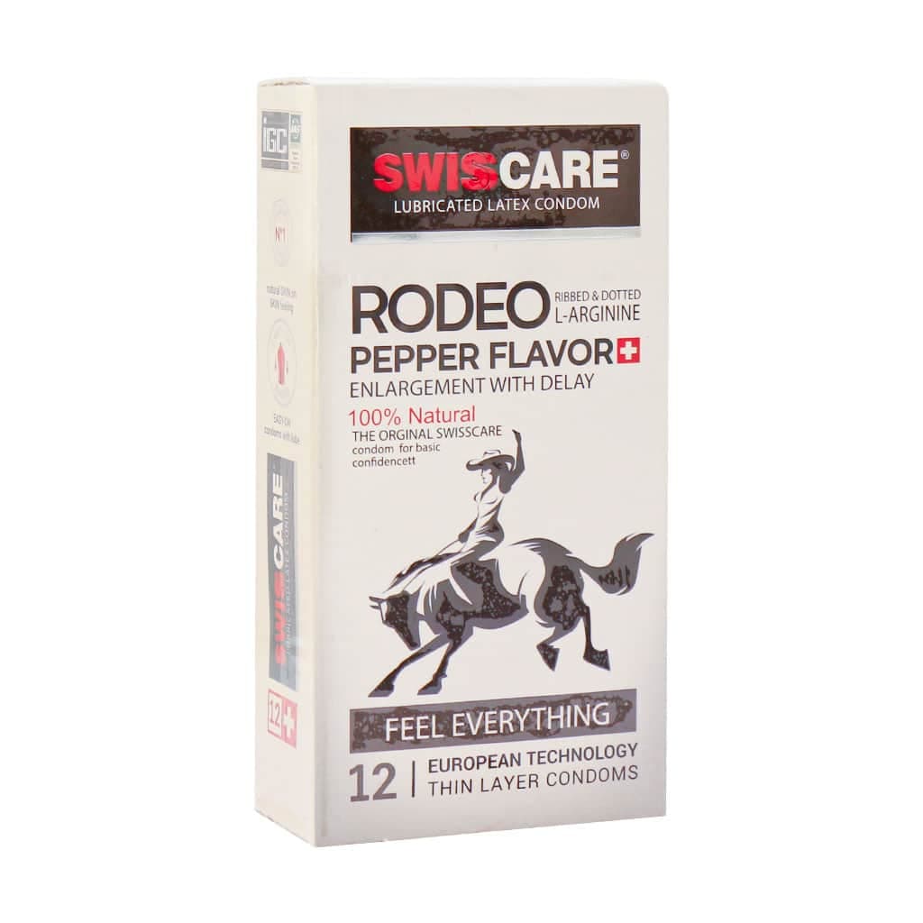 کاندوم بزرگ کننده و تاخیری خاردار سوئیس کر مدل RODEO