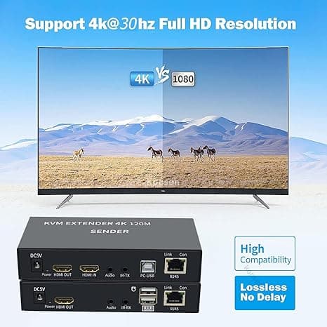 KVM HDMI 120M 4K لمونتک — تصویر ۷