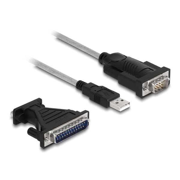 کابل تبدیل USB2.0 به RS232 DB9 و RS232 DB25 — تصویر ۲