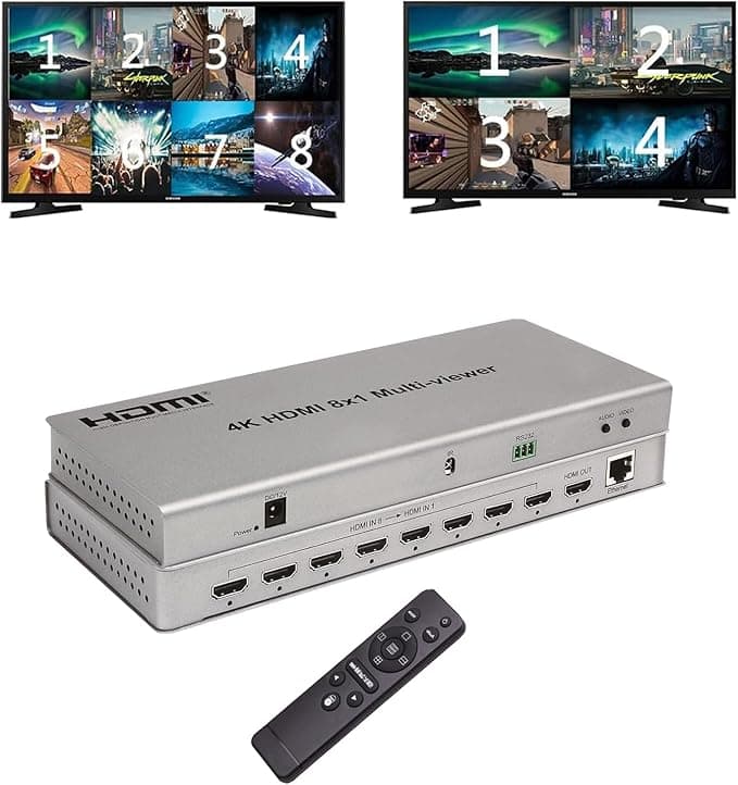 سوییچ 8*1 HDMI MULTI VIEWER 4K لمونتک — تصویر ۶