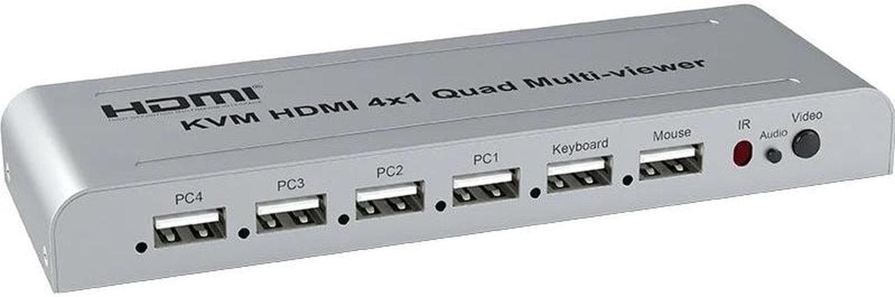KVM HDMI 4*1 QUAD MULTI VIEWER 1080 لمونتک — تصویر ۵