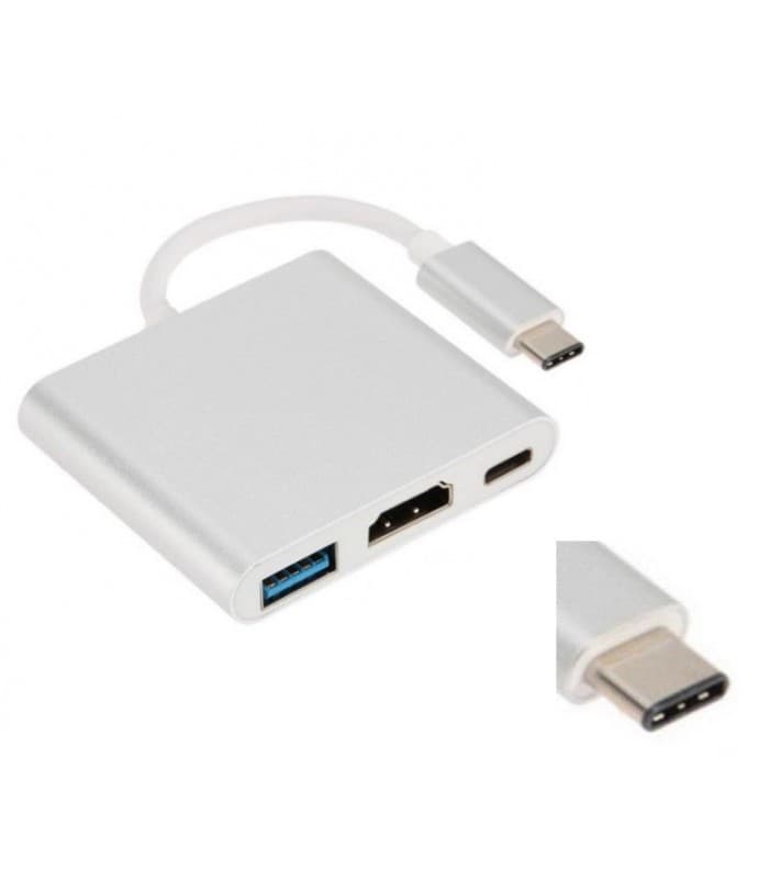تبدیل TYPE C به USB 3.0 و HDMI