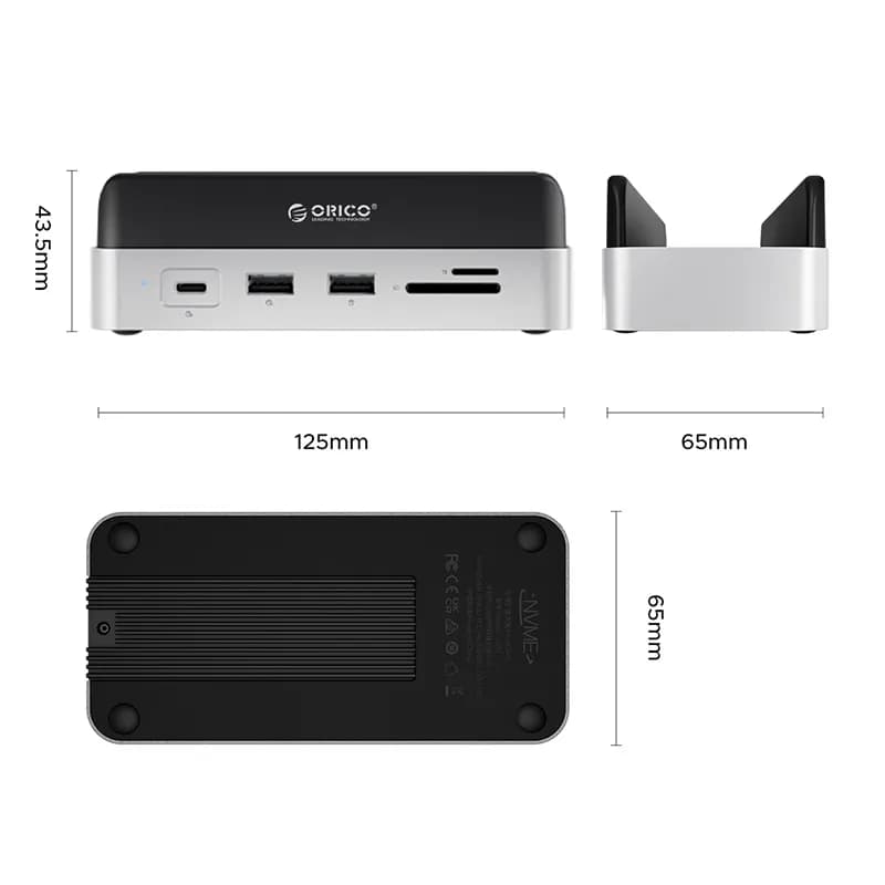 داک استیشن 10 پورت USB-C اوریکو مدل VS10 — تصویر ۱۱